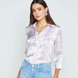 L'Agence Dani Silk Blouse size S